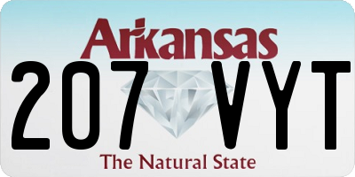 AR license plate 207VYT