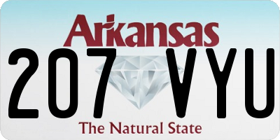AR license plate 207VYU