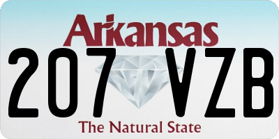 AR license plate 207VZB