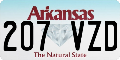 AR license plate 207VZD
