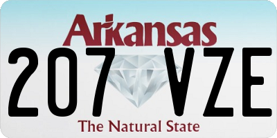 AR license plate 207VZE