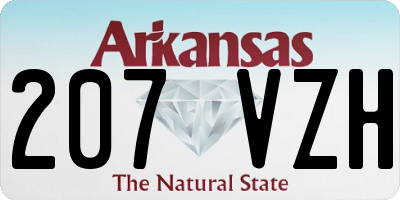 AR license plate 207VZH