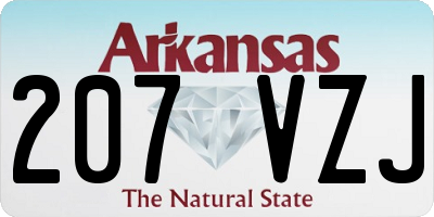 AR license plate 207VZJ