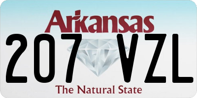 AR license plate 207VZL