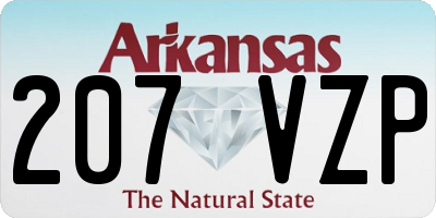 AR license plate 207VZP