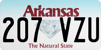 AR license plate 207VZU