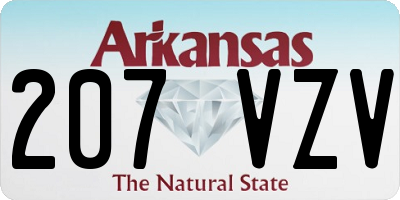 AR license plate 207VZV
