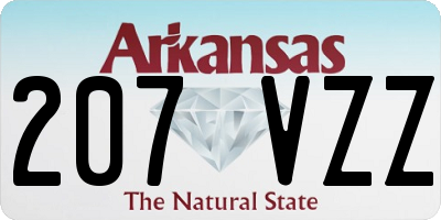 AR license plate 207VZZ