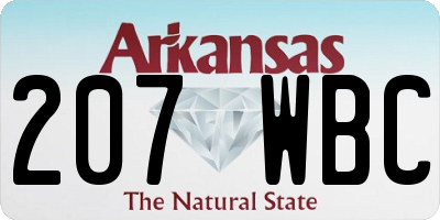 AR license plate 207WBC