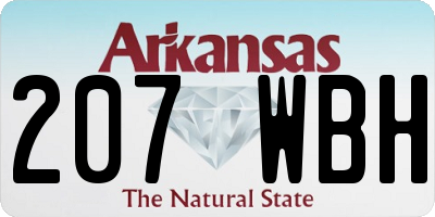 AR license plate 207WBH