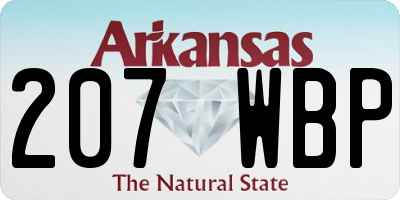 AR license plate 207WBP