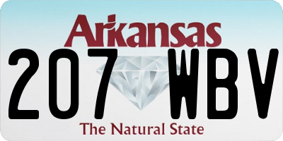 AR license plate 207WBV