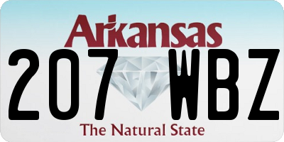 AR license plate 207WBZ
