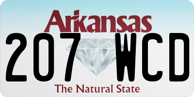 AR license plate 207WCD