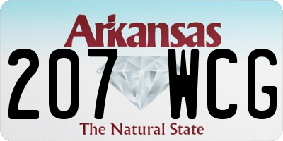 AR license plate 207WCG