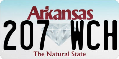 AR license plate 207WCH