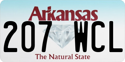 AR license plate 207WCL
