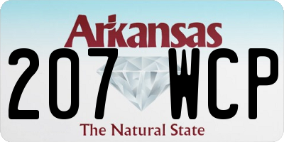 AR license plate 207WCP