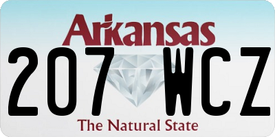 AR license plate 207WCZ