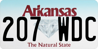 AR license plate 207WDC