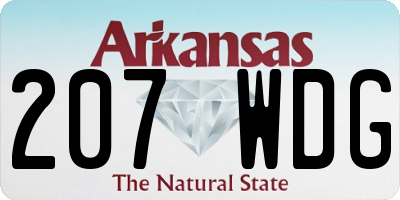 AR license plate 207WDG
