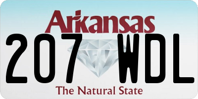 AR license plate 207WDL
