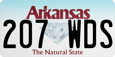 AR license plate 207WDS