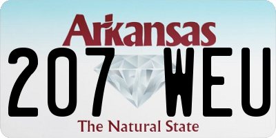 AR license plate 207WEU