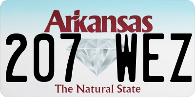 AR license plate 207WEZ