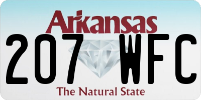 AR license plate 207WFC