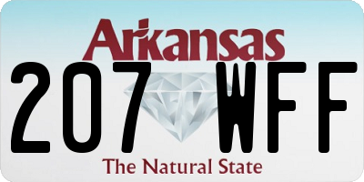 AR license plate 207WFF