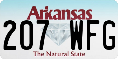 AR license plate 207WFG