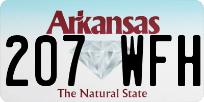 AR license plate 207WFH