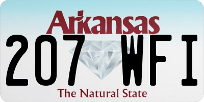 AR license plate 207WFI
