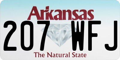 AR license plate 207WFJ