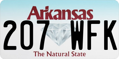 AR license plate 207WFK
