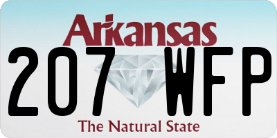 AR license plate 207WFP