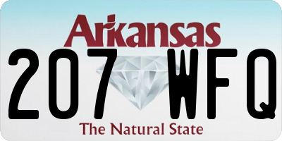 AR license plate 207WFQ