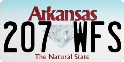 AR license plate 207WFS