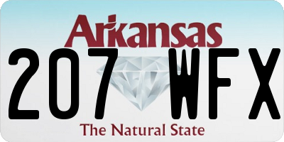 AR license plate 207WFX