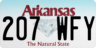 AR license plate 207WFY