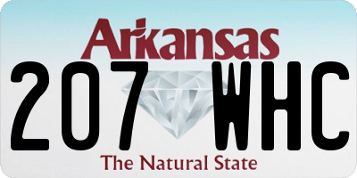 AR license plate 207WHC