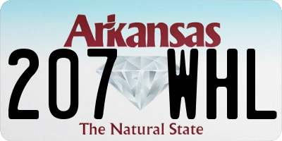 AR license plate 207WHL