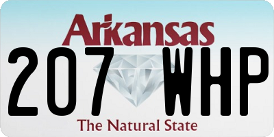 AR license plate 207WHP