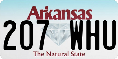 AR license plate 207WHU