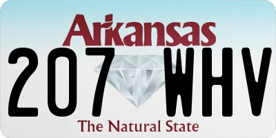 AR license plate 207WHV