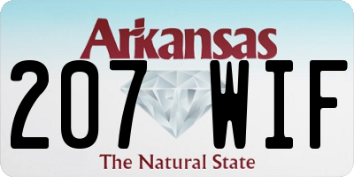 AR license plate 207WIF