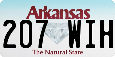 AR license plate 207WIH