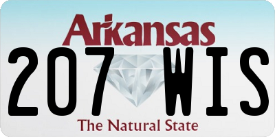 AR license plate 207WIS