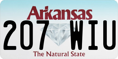 AR license plate 207WIU